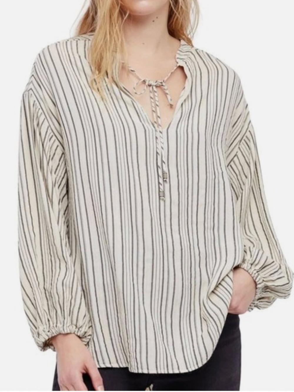 Free People Bishop Sleeve Tunic - XS